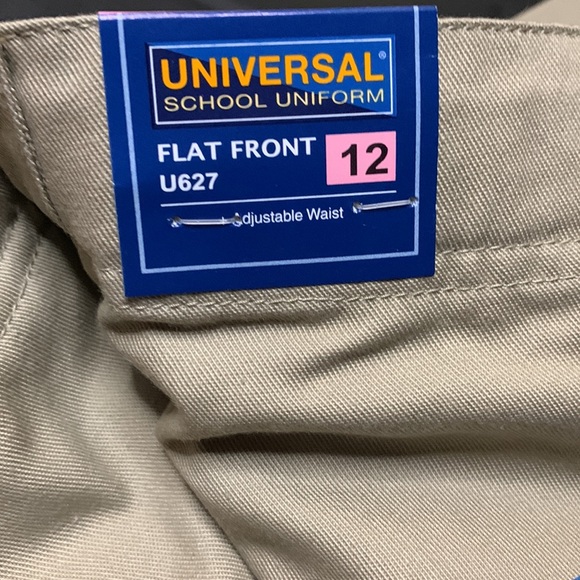 💥Universal School Uniforms 61072 Girls Low Rise Waist Pant Khaki 12💥#US6yUS7 - Picture 10 of 10